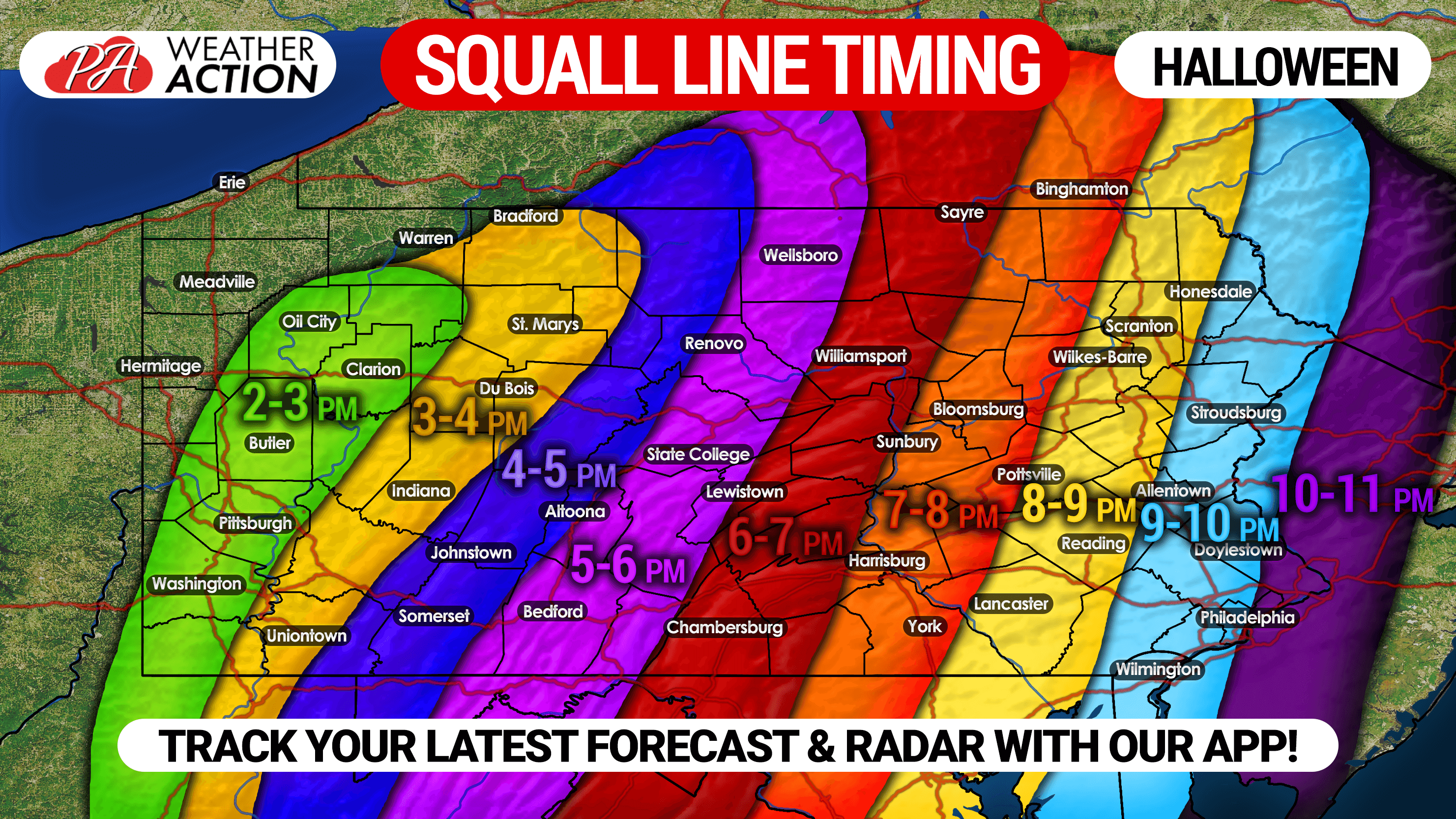 Severe Storms, Snow Showers, & 4060 MPH Wind Gusts Likely Thursday