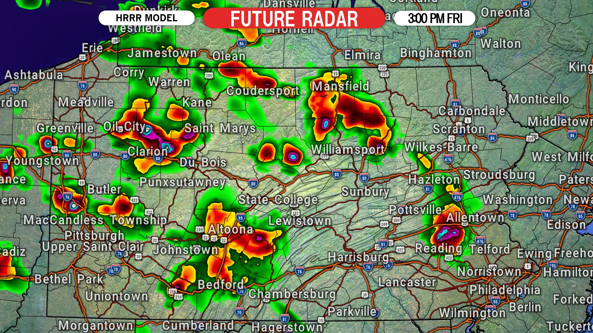 Scattered Strong to Severe Thunderstorms Likely Friday in Much of