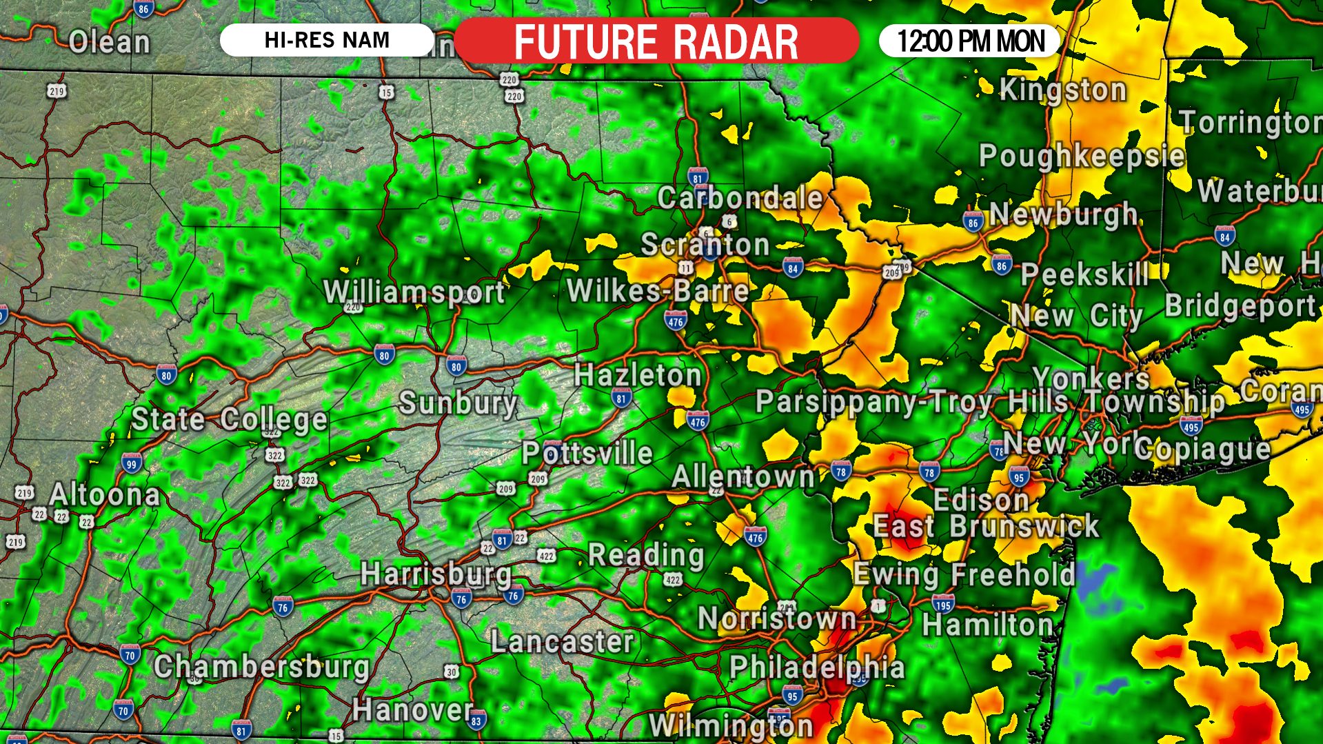 Remnants of Delta to Bring Multiple Inches of Rain to Pennsylvania