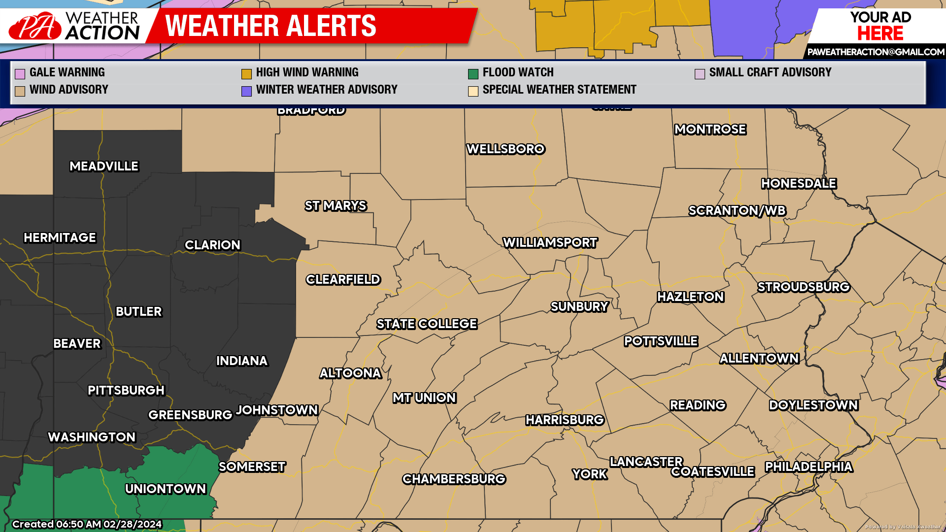 Strong to Severe Thunderstorms May Bring Damaging Winds Across