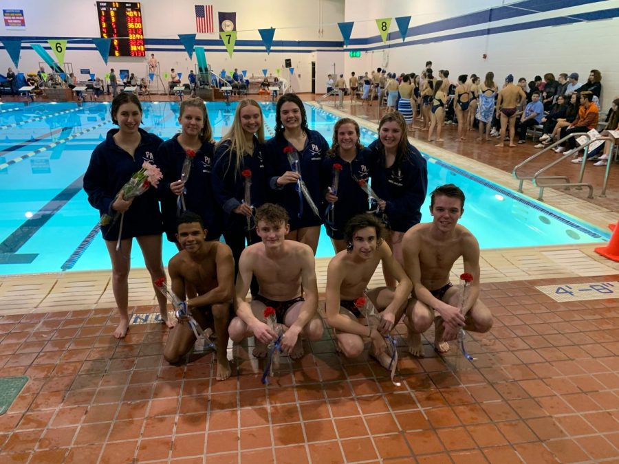 Princess Anne’s swim team celebrates senior night and maintains 40