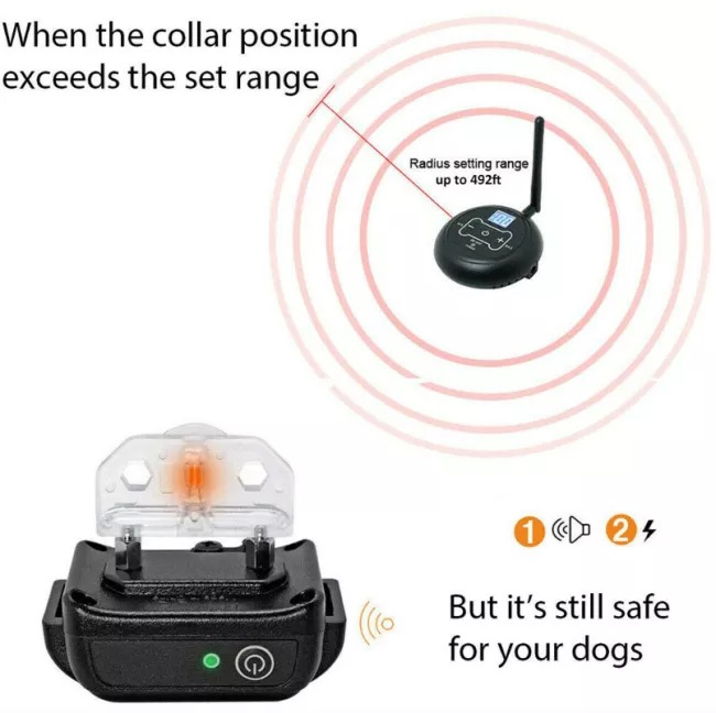 PawSense Invisible Wireless Electric Dog Fence with Collars Pawfect Way