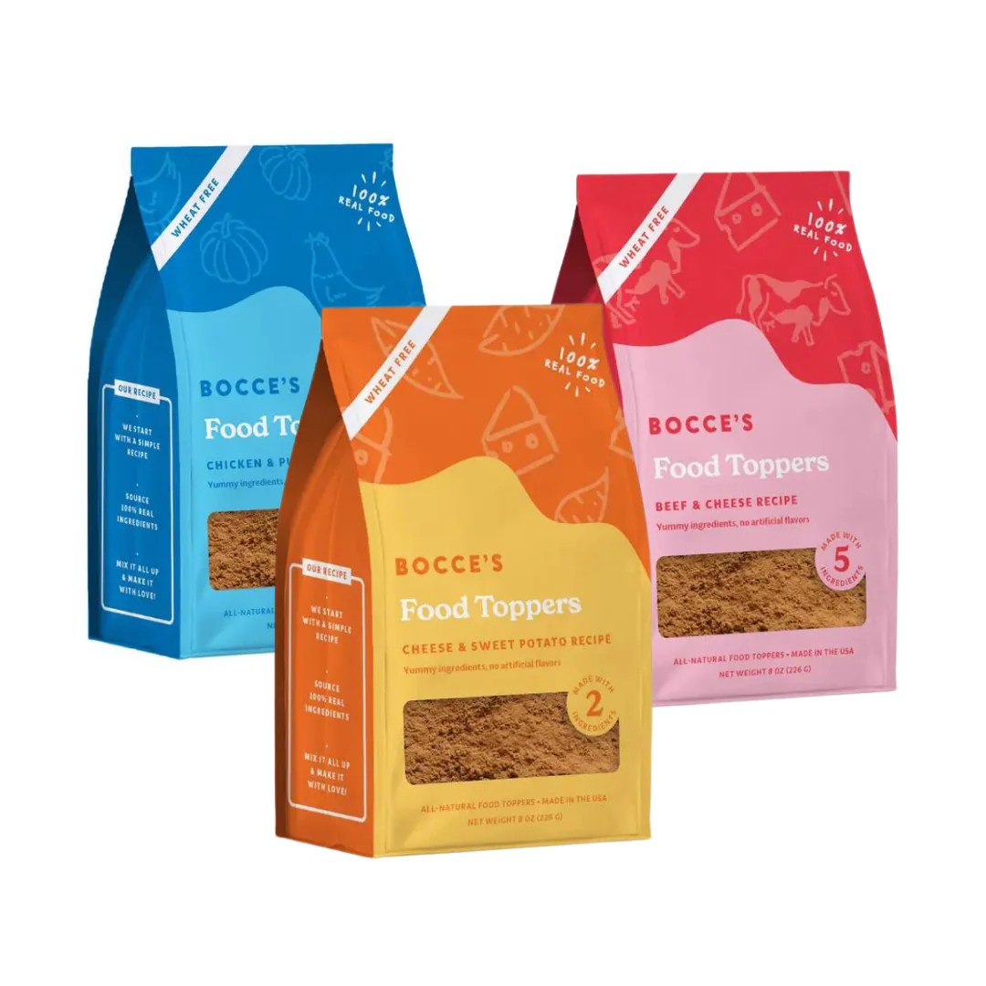 Bocce's Bakery Food Toppers 8oz for Dogs Paw Naturals