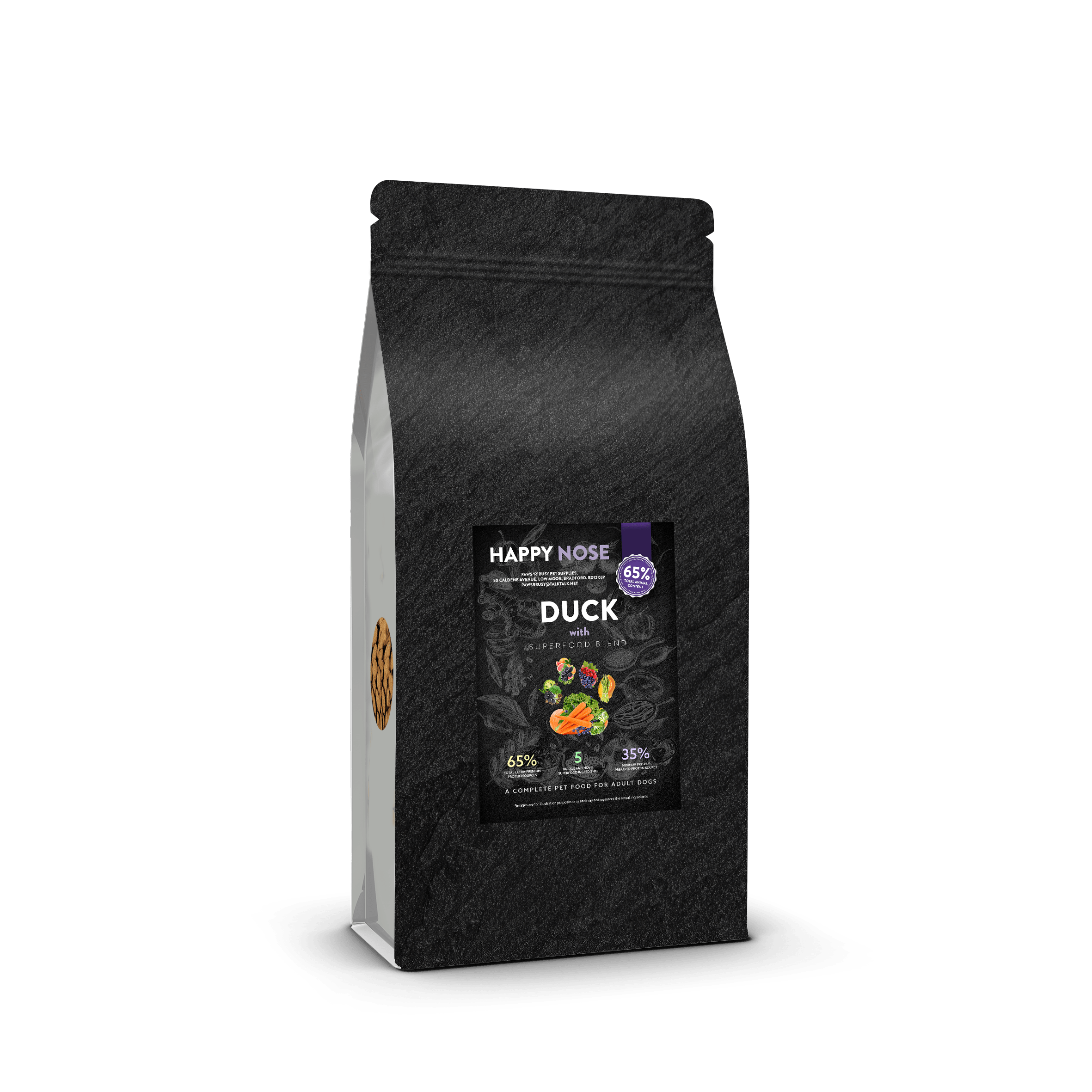 Superfood 65 Duck Complete dry dog food