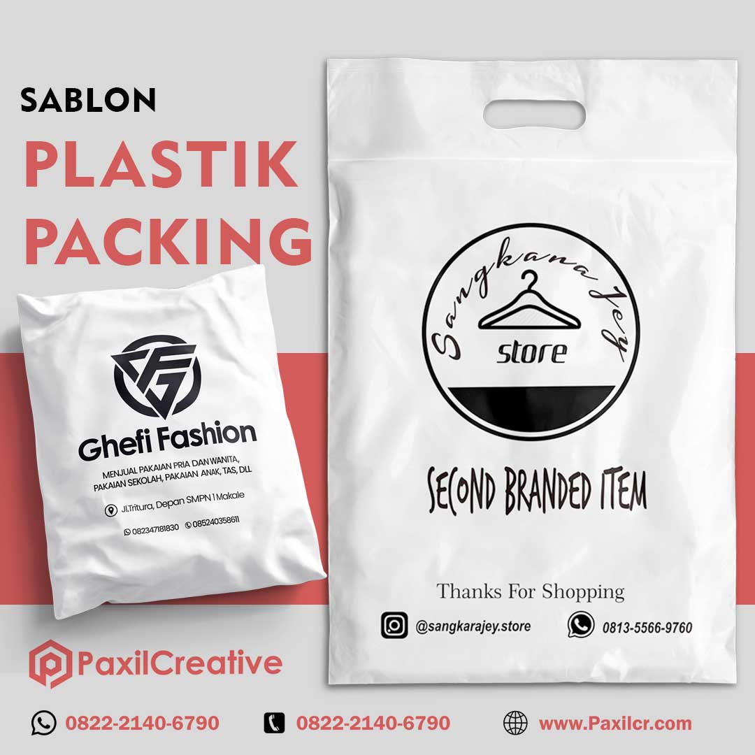 Sablon Plastik Packing Custom Mulai Rp 300 Saja!