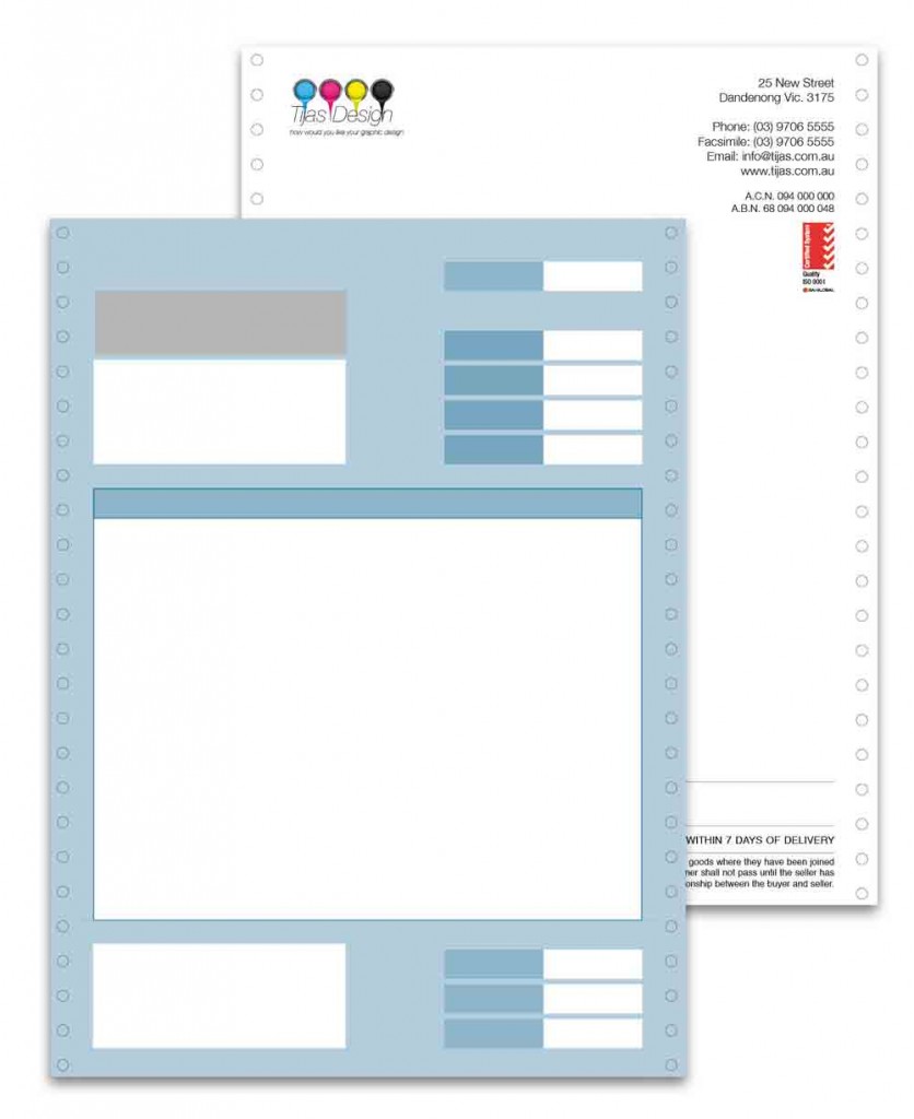 Continuous Form Printing Services Dandenong Pax Printers