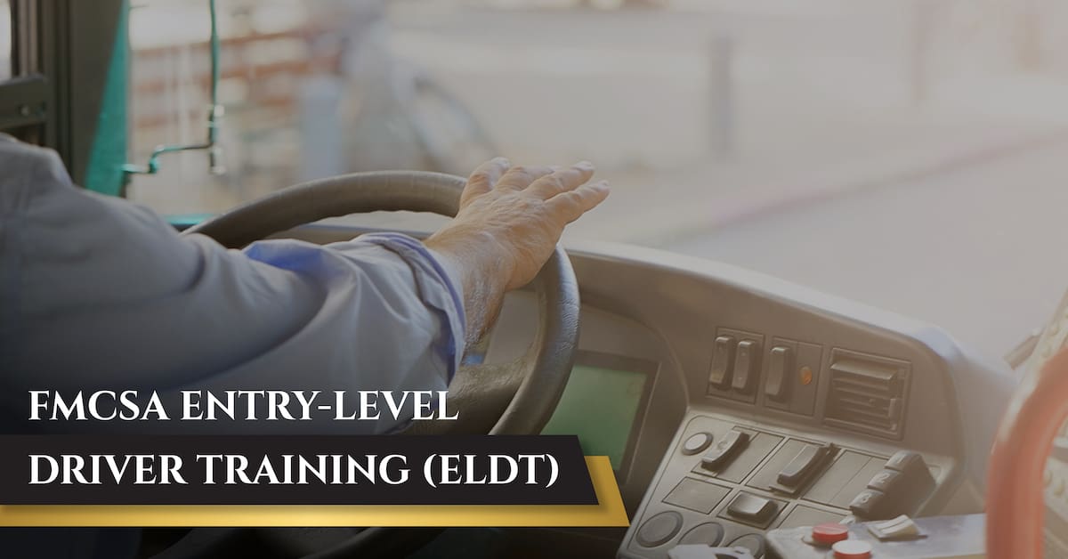 FMCSA EntryLevel Driver Training (ELDT) PAX Training