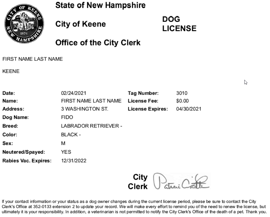 What Is A Dog License In California