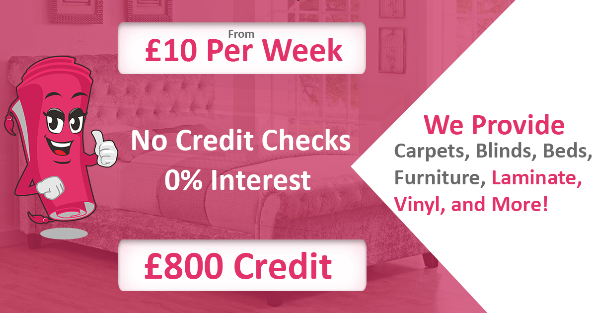 Home of £10 Pay Weekly Carpets, Blinds, Sofas, Beds and Furniture Pay