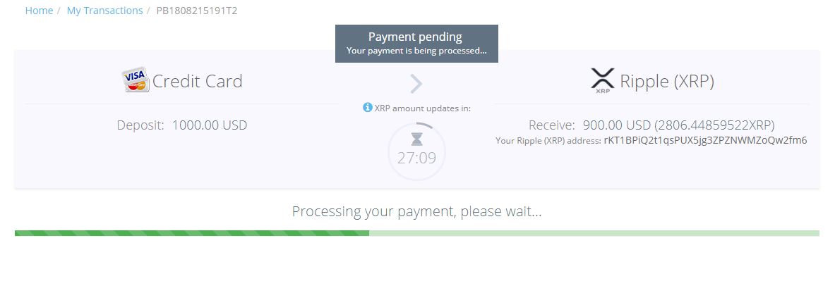 Buy XRP with Credit/Debit Card in just 15 minutes PayBis