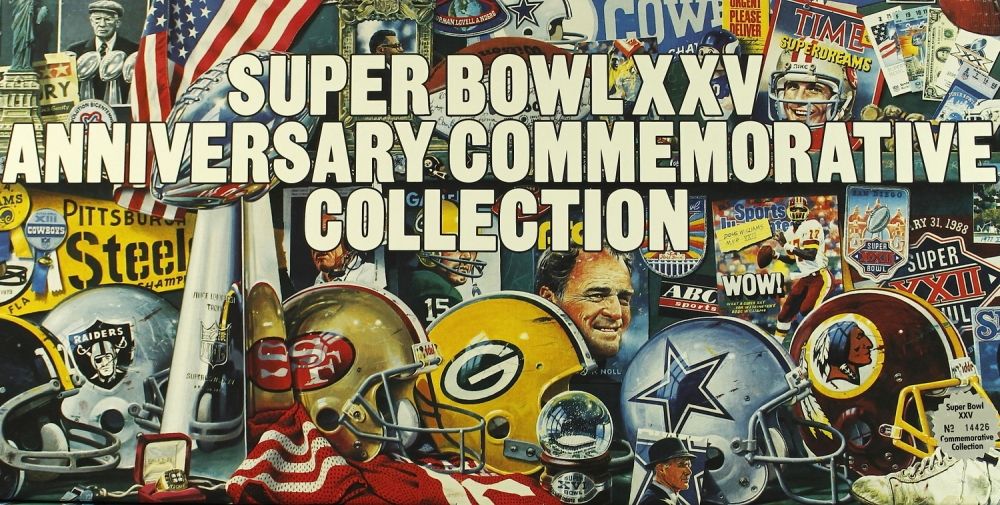 Lot Detail Super Bowl XXV 25th Anniversary Commemorative Collection