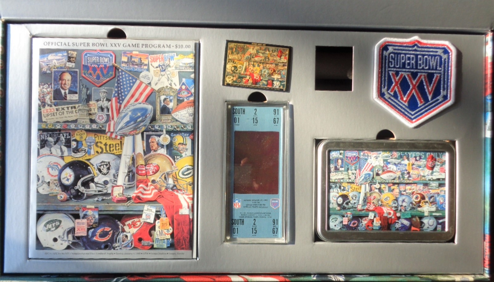 Lot Detail Super Bowl XXV 25th Anniversary Commemorative Collection