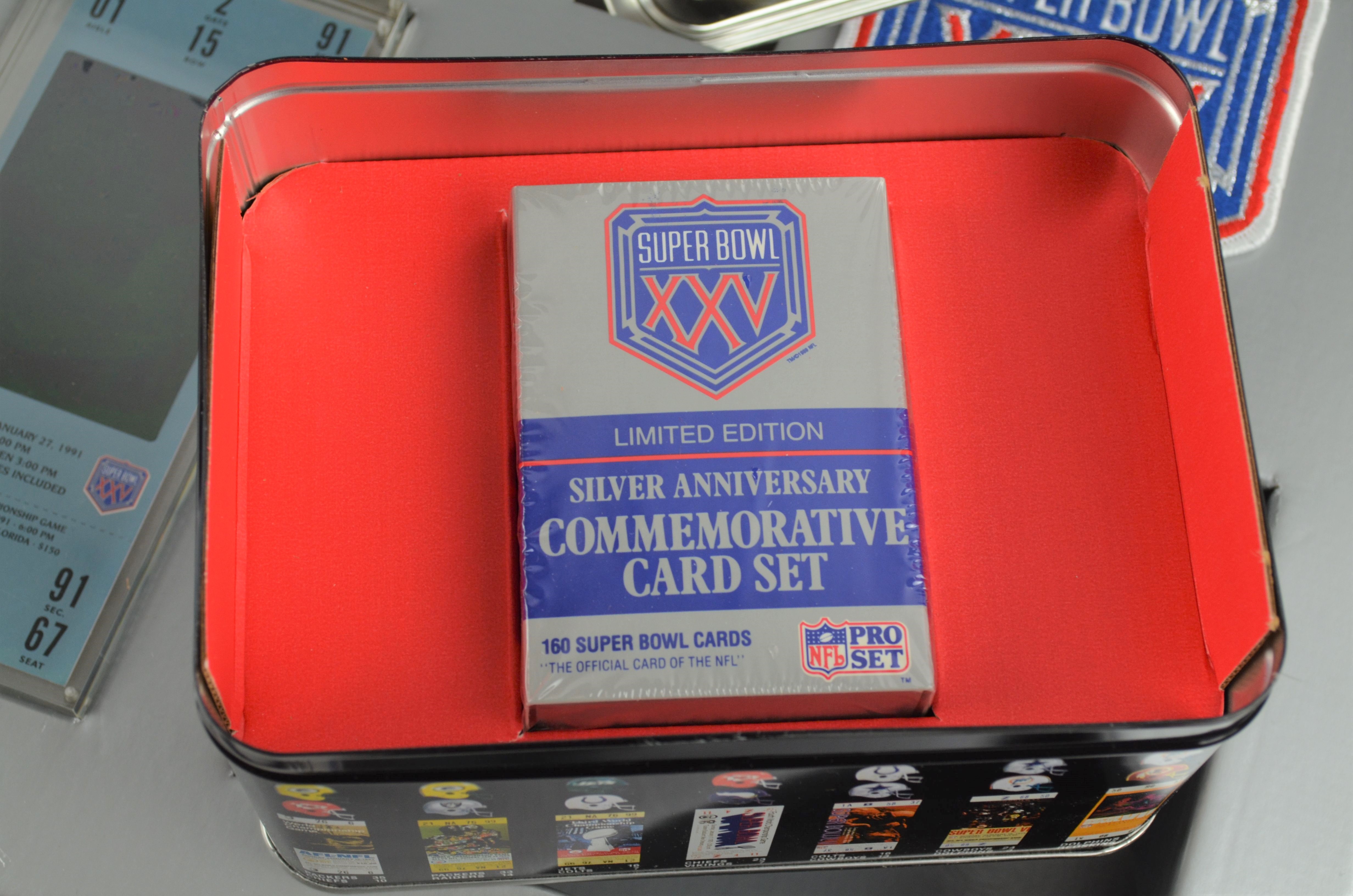 Lot Detail Super Bowl XXV 25th Anniversary Commemorative Collection