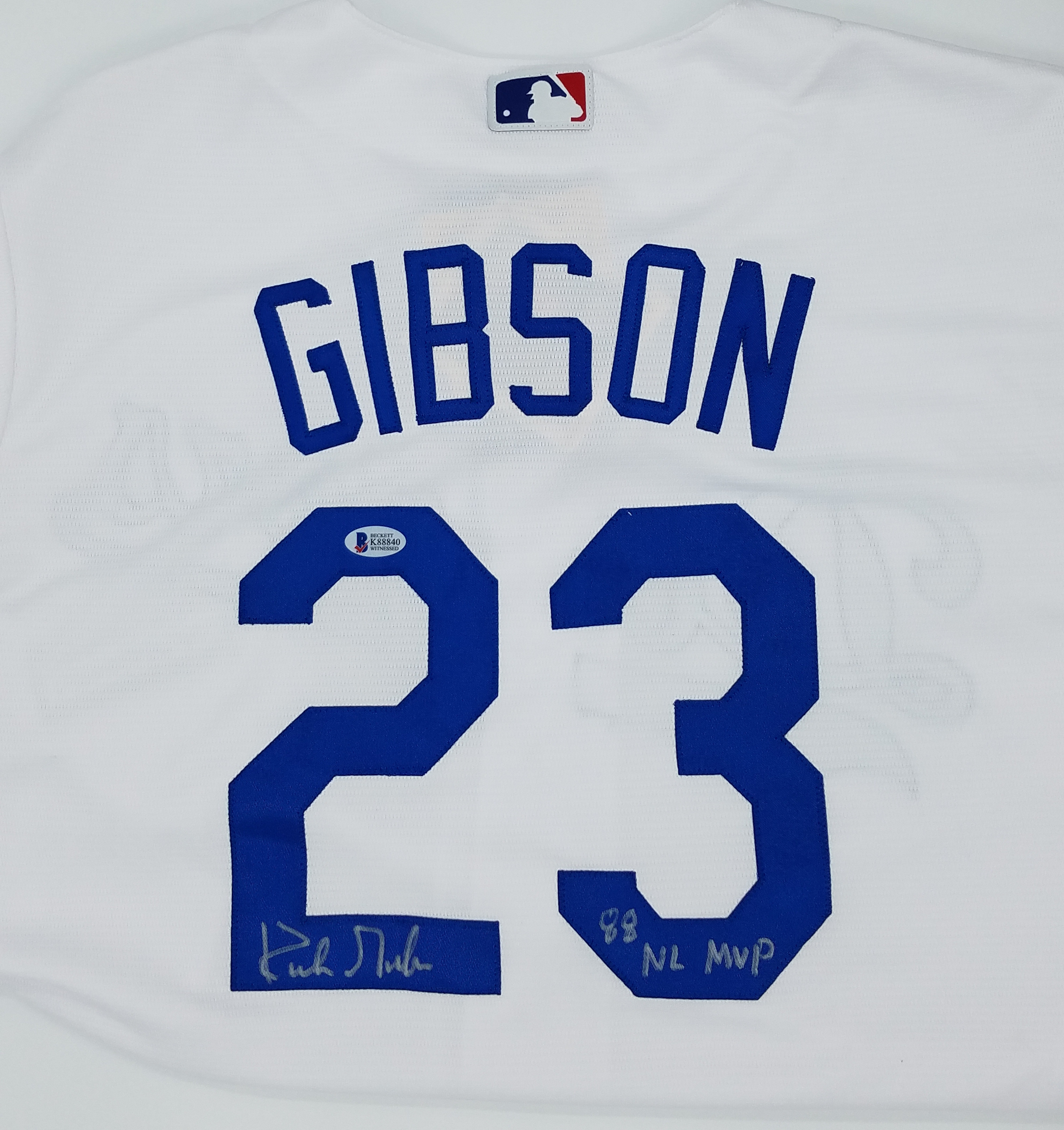 Lot Detail Los Angeles Dodgers Kirk Gibson Autographed Jersey w/ "88