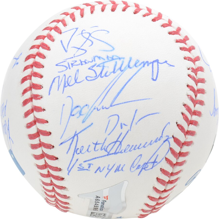 Lot Detail 1986 New York Mets Autographed Baseball with Multiple