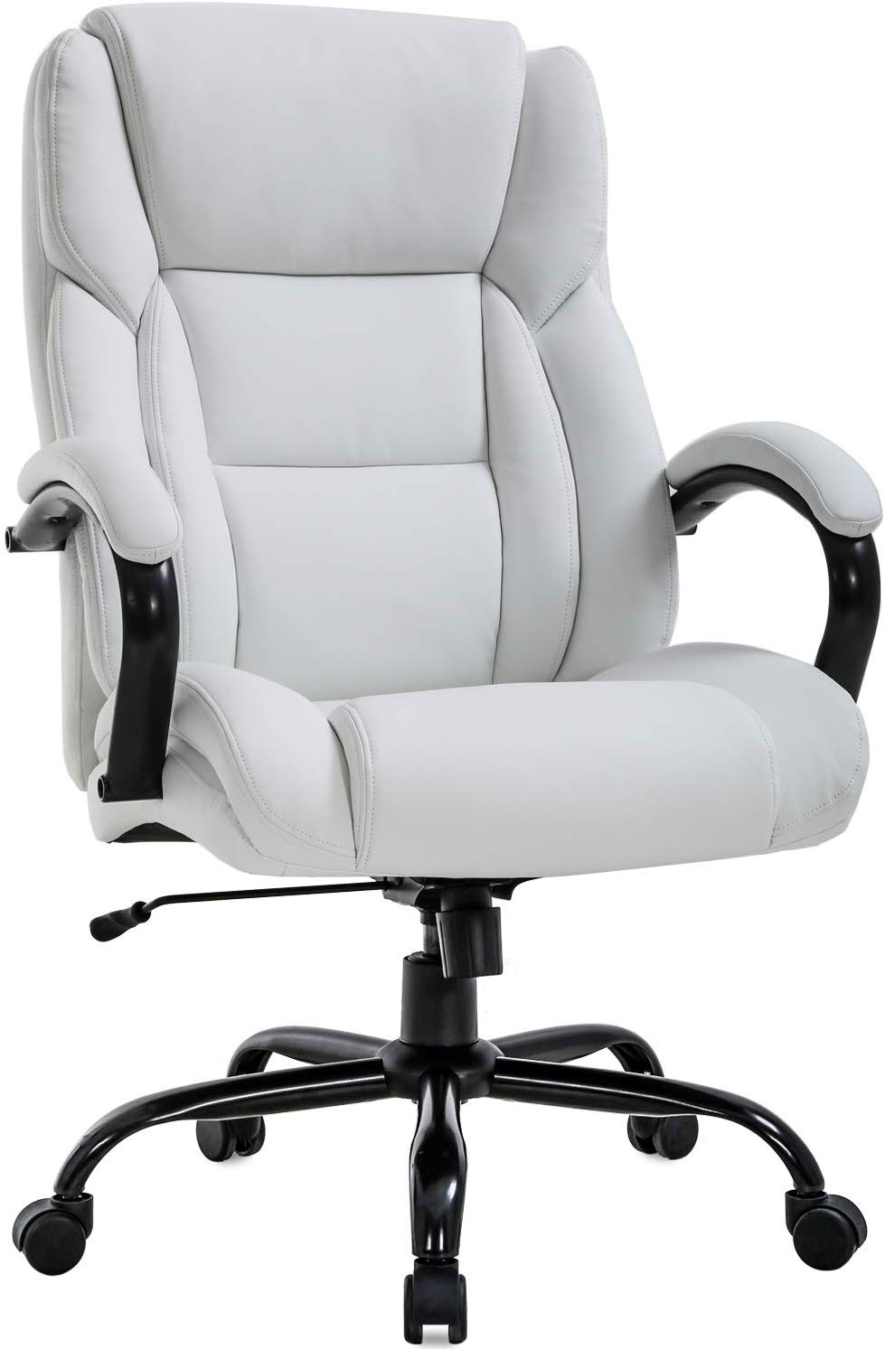 Office Chair 500lbs Wide Seat Ergonomic Desk Chair PU Leather Computer