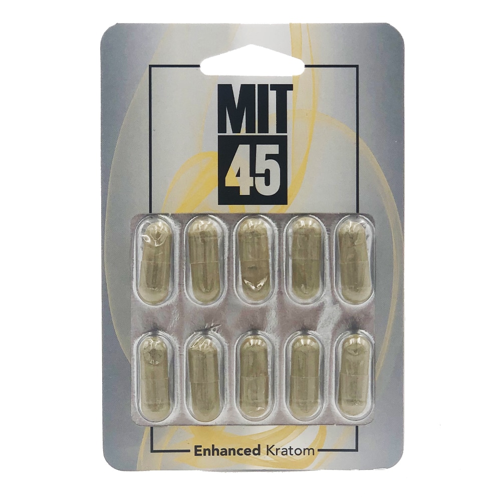MIT 45 Enhanced Kratom Silver Capsule 10 count — Payless Kratom