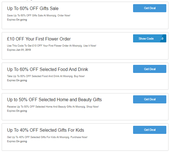 Moonpig Free Delivery Code 50 OFF UK Voucher + Student/NHS