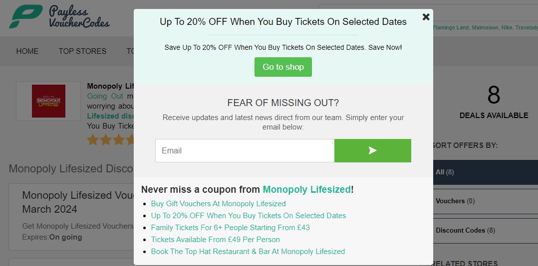 Monopoly Lifesized Discount Code Nhs & Discount Code Uk