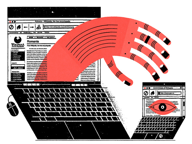 the MIT TECHNOLOGY REVIEW Raymond Biesinger Illustration Inc.