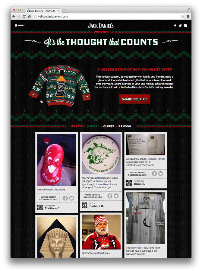 jack daniel's ugly sweater erin butner