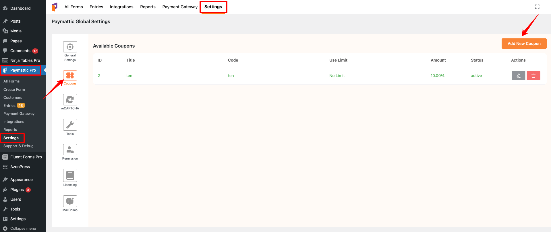 How to Add Coupon Field in WordPress with Paymattic?