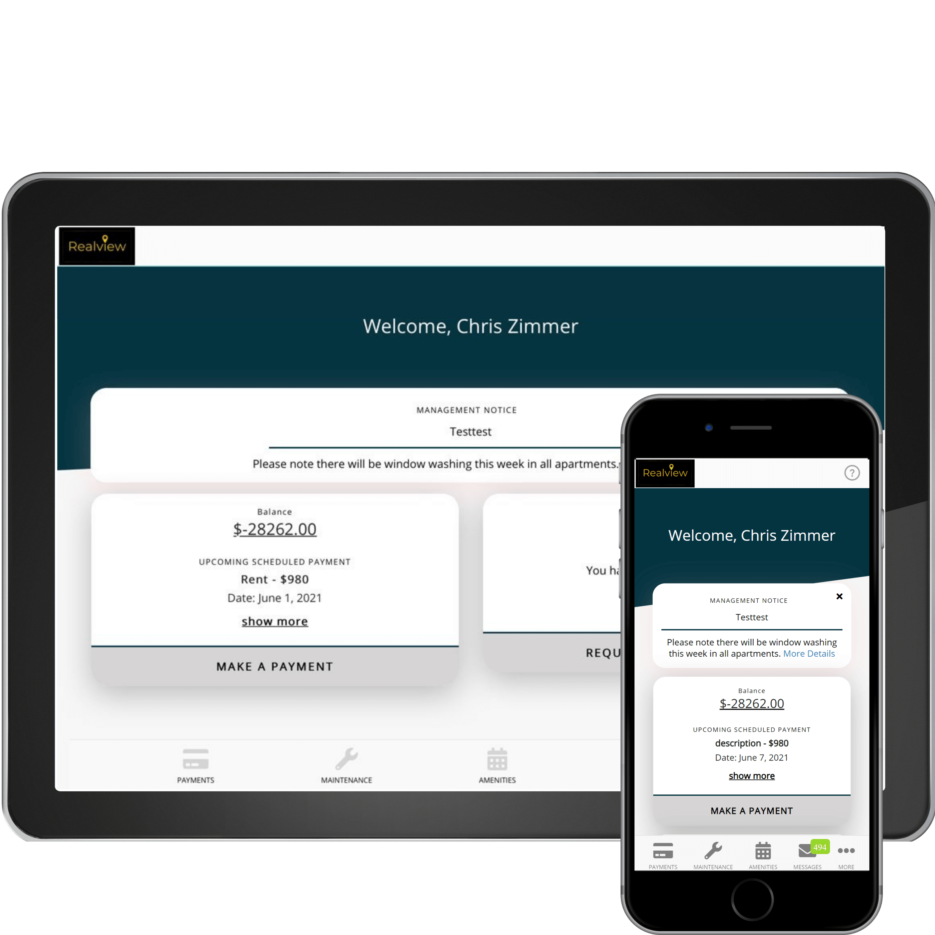 Resident Portal Payquad