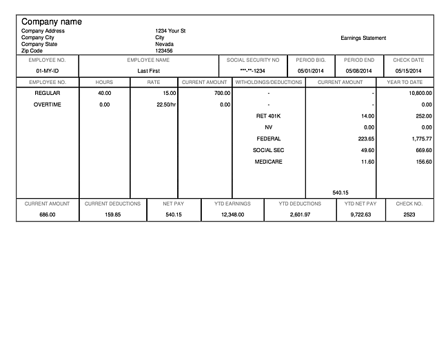 Paystub Authentic Detailed Fast & FREE Instant Preview