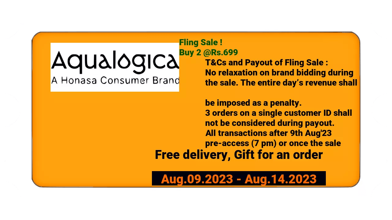 View other sales and coupons at Aqualogica