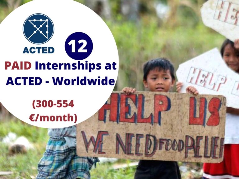 12 PAID Internships at ACTED (300554 €/month) Worldwide Paid Internships Daily