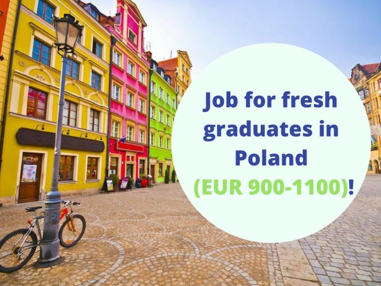 Job for fresh graduates in Poland (EUR 9001100)! New paid