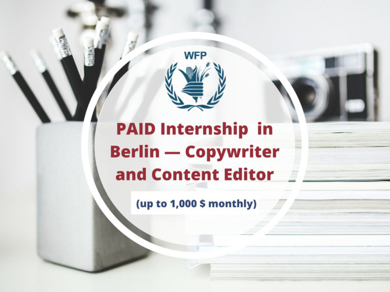PAID Internship in Berlin — Copywriter and Content Editor New paid