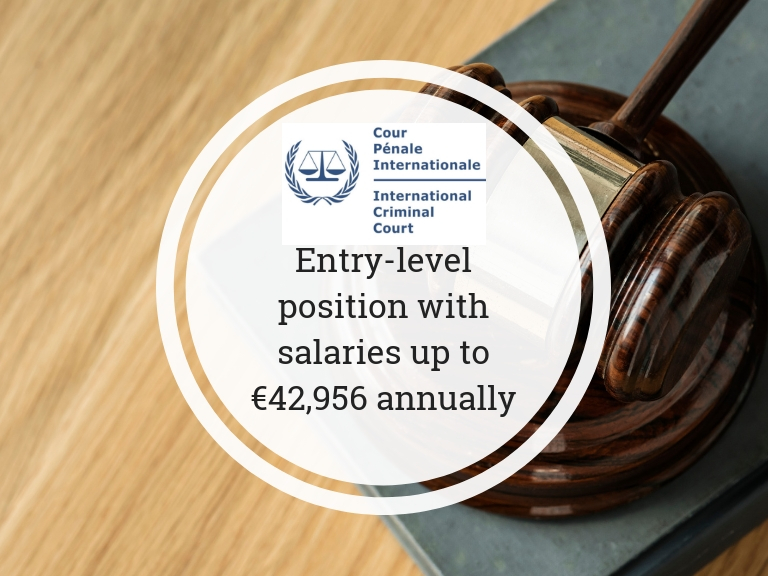 Entrylevel position at ICC with salaries up to €42,956 annually New