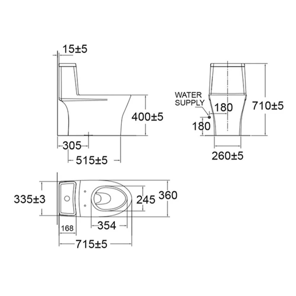 American Standard Flexio OnePiece Toilet