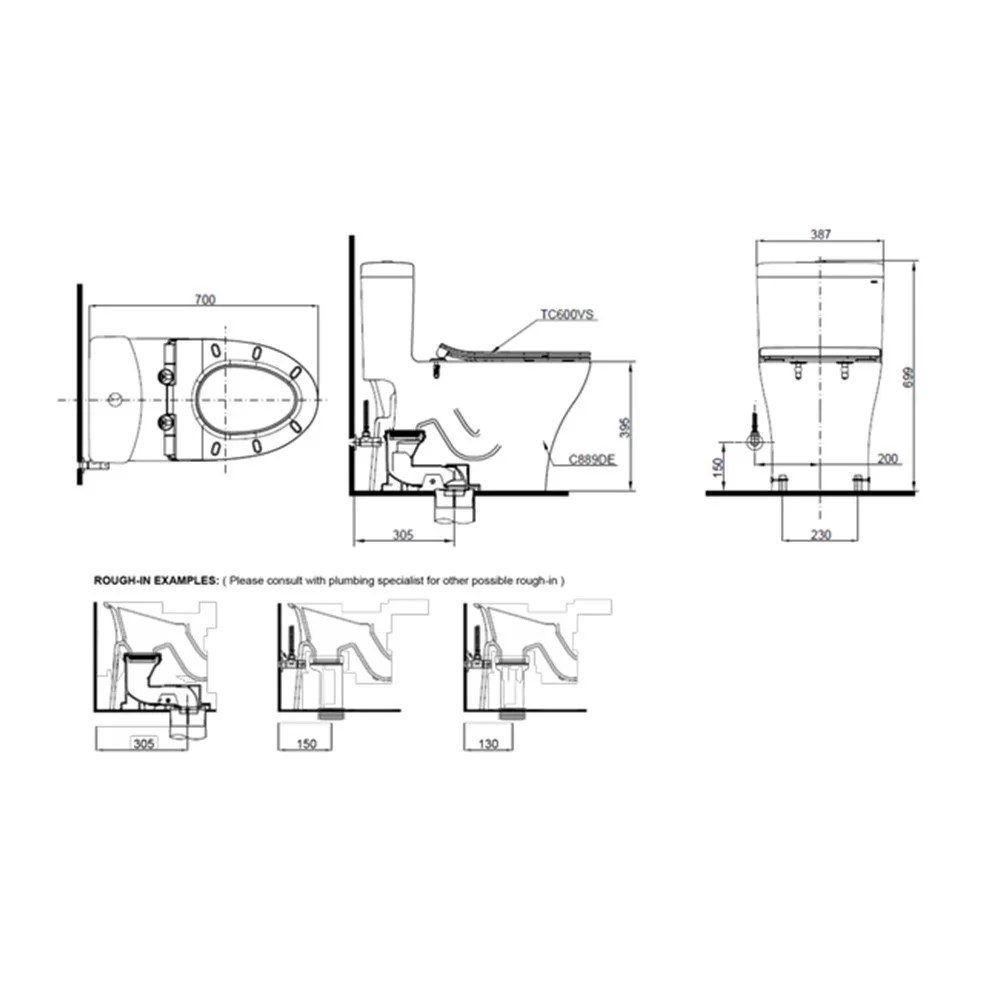 TOTO One Piece Toilet