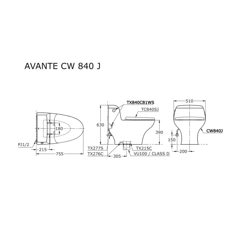 TOTO One Piece Toilet