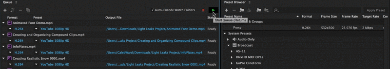 How to Batch Export Clips in Premiere Pro