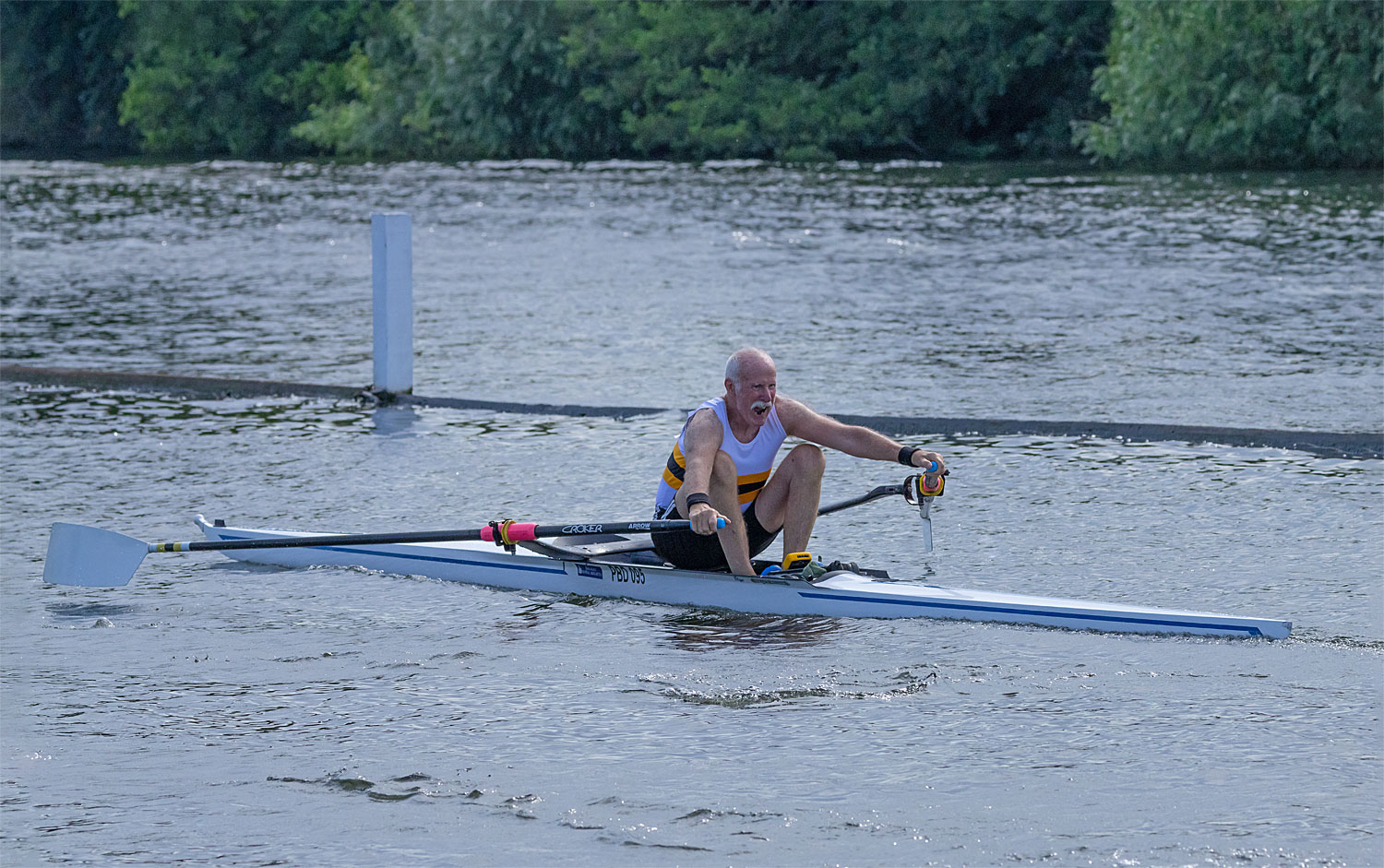Bob Milligan wins OMasH1x at Henley Masters Poplar, Blackwall