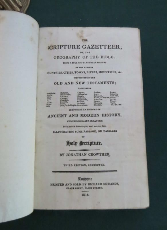 The Scripture Gazetteer or the Geography of the Bible Books PBFA