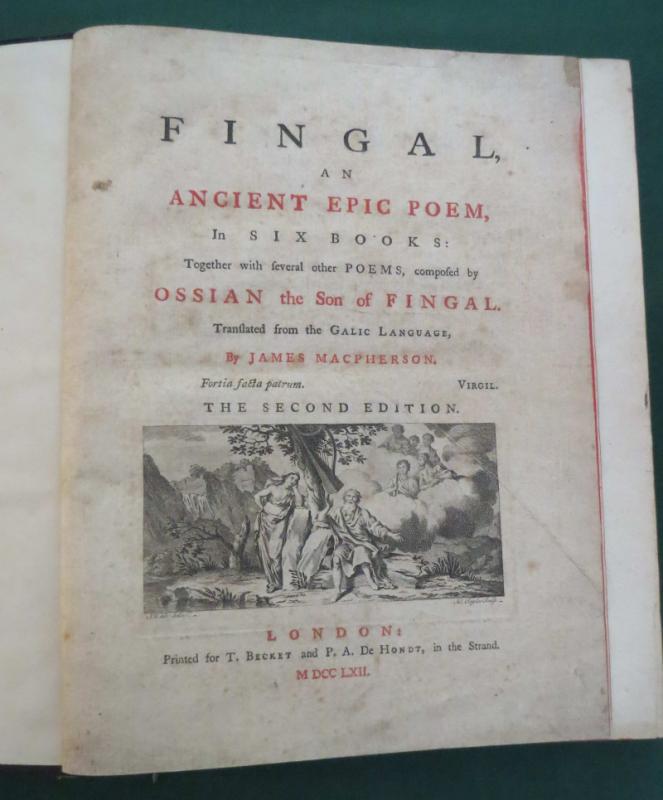 Fingal An Epic Poem Books PBFA