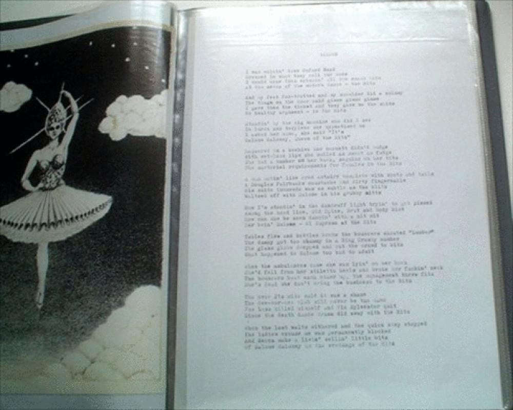 TEN YEARS IN AN OPEN NECKED SHIRT. And Other Poems. Original Manuscript