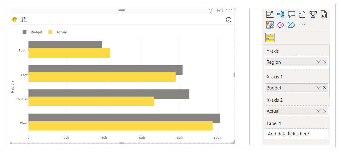 Create Overlapping Bar Chart for Power BI PBI VizEdit