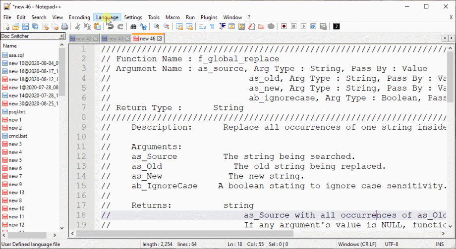 Notepad++ Syntax Highlighting For PowerBuilder PowerBuilder Library