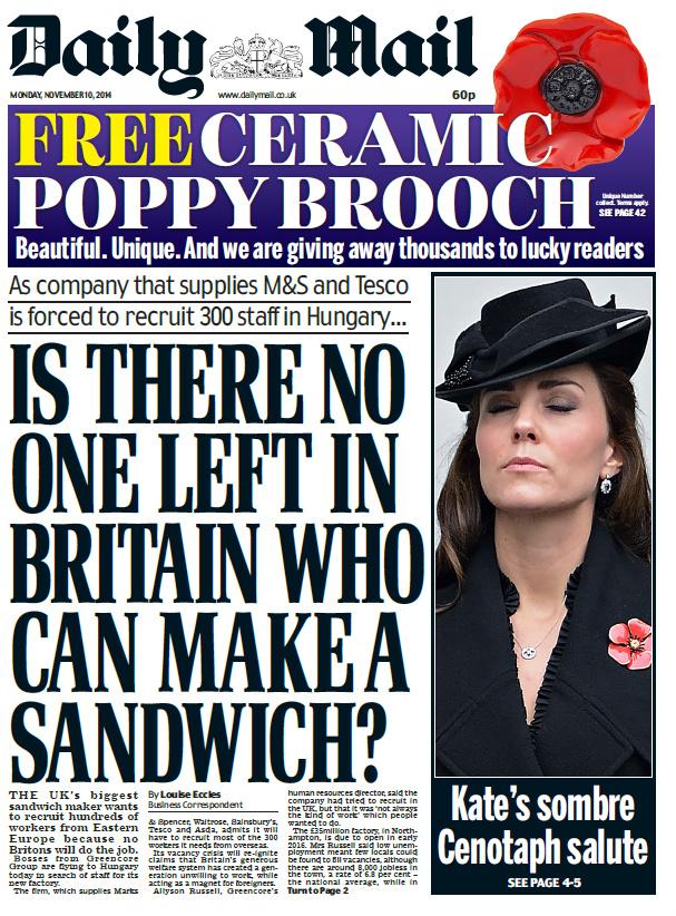 The responded excellently to this Daily Mail headline about
