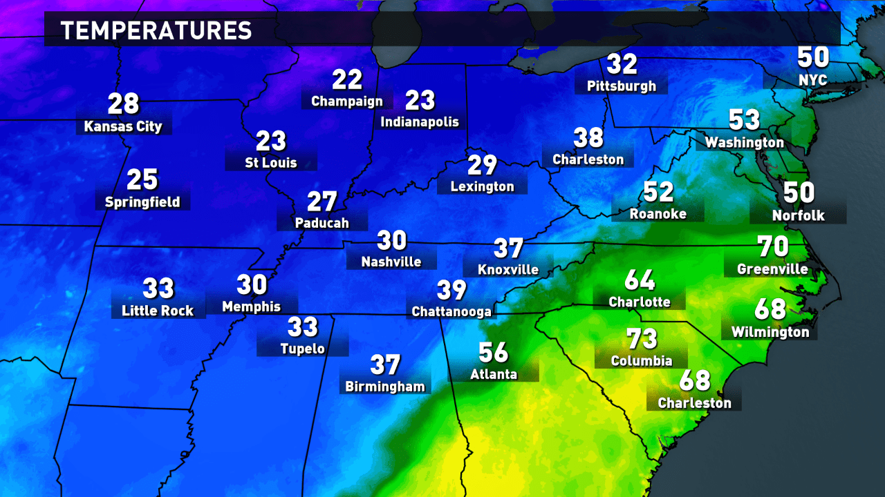 WBIR Weather on Twitter "Regional Temps Below freezing from Lexington