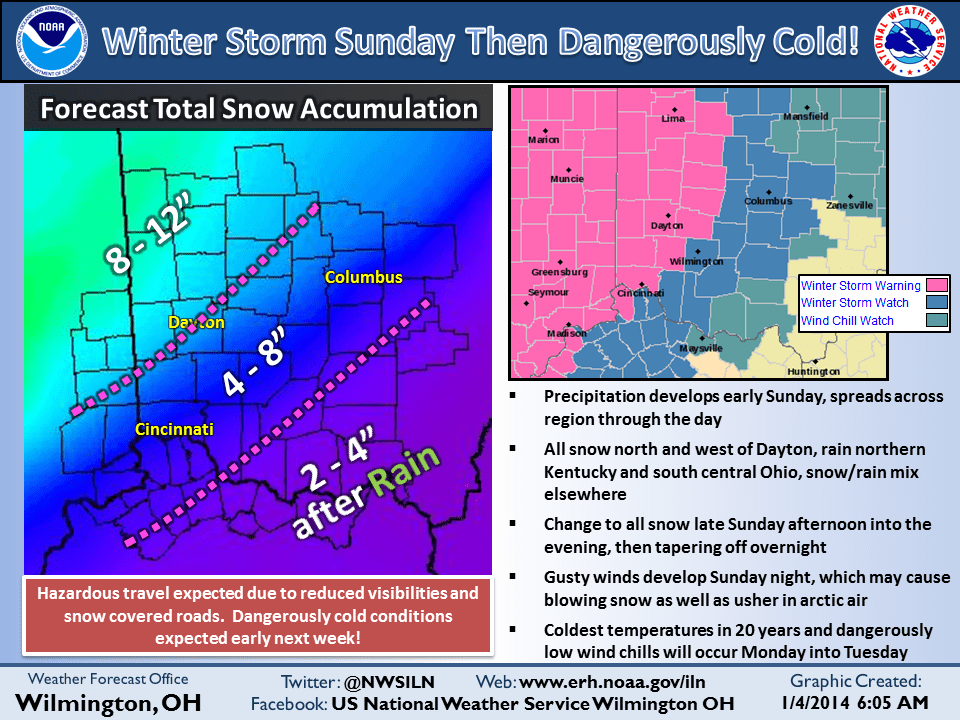 NWS Wilmington OH on Twitter "A winter storm will affect the area
