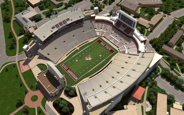 Mississippi State's Renovation of Davis Wade Stadium Expected to be Completed by Fall