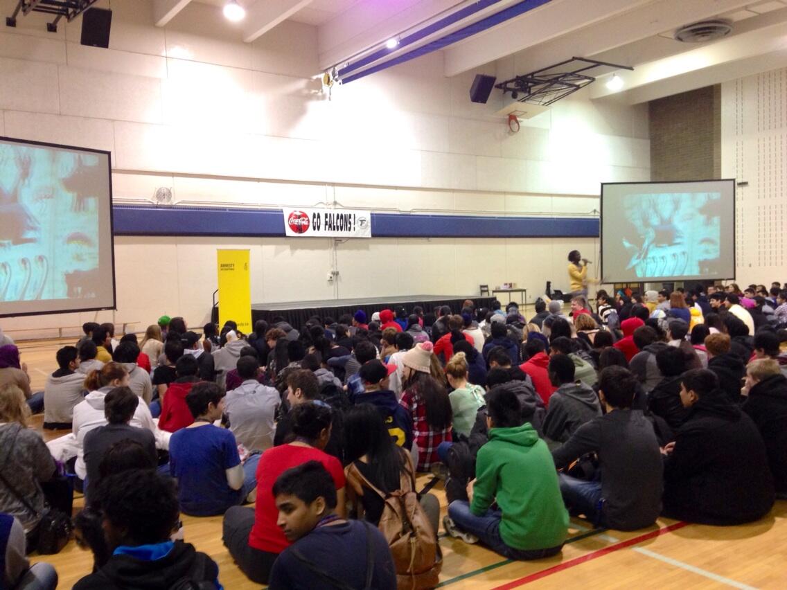 Emmanuel Jal on Twitter "At James Fowler High School in Calgary with