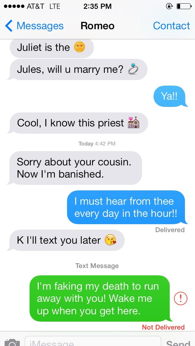 We've moved! on Twitter "If Romeo and Juliet had iPhones