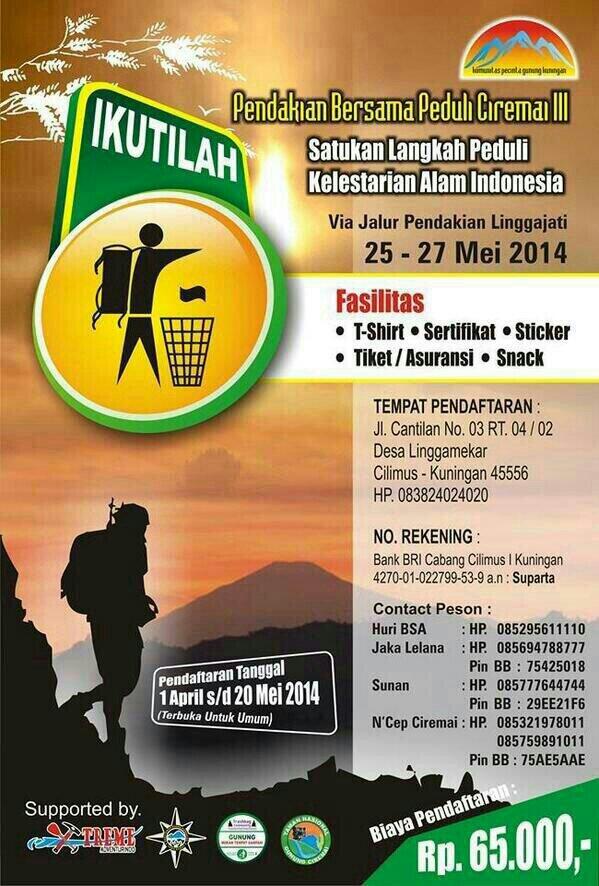 30+ Ide Keren Pamflet Naik Gunung Little Duckling Blog